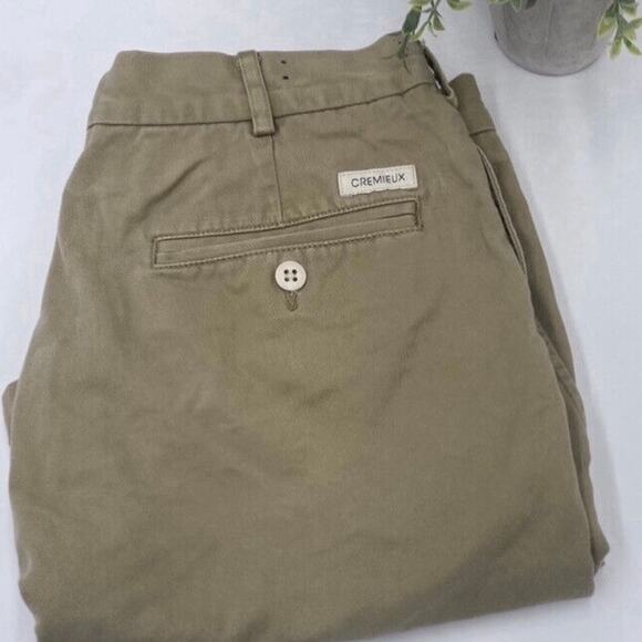 CREMIEUX Men's Khaki Tan Cotton Flat Front Causal Premium Shorts size 34 - Picture 1 of 7
